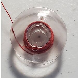 Platic Small Spool Bobbins 7 in set pre-loaded